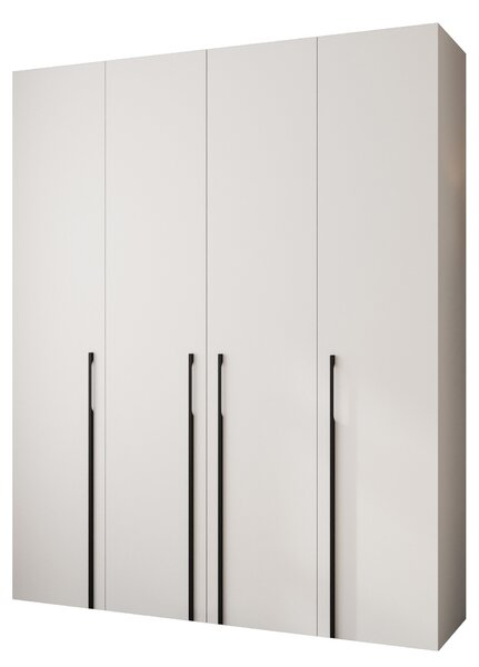 Šatní skříň 200 cm Carmela 40-3 (bílá + černá)
