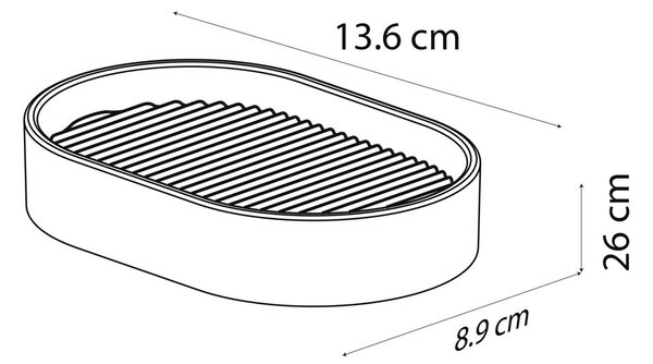 Sealskin Brave miska na mýdlo Stojící 800027