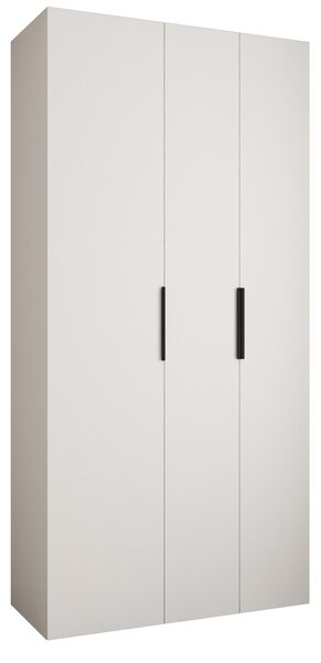 Šatní skříň 120 cm Carmela 40-4 (bílá + černá)
