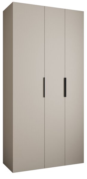 Šatní skříň 120 cm Carmela 40-4 (kašmír + černá)