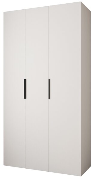 Šatní skříň 130 cm Carmela 40-4 (bílá + černá)