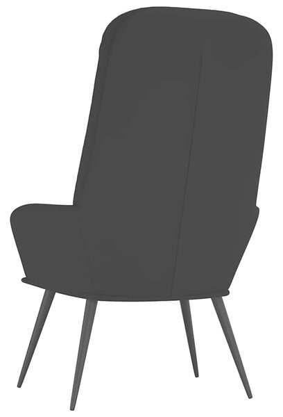 Relaxační křeslo černé samet 341200