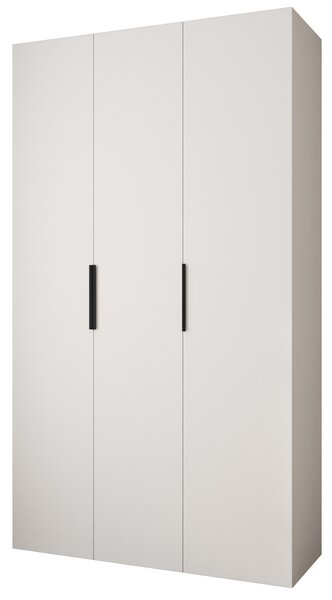 Šatní skříň 140 cm Carmela 40-4 (bílá + černá)