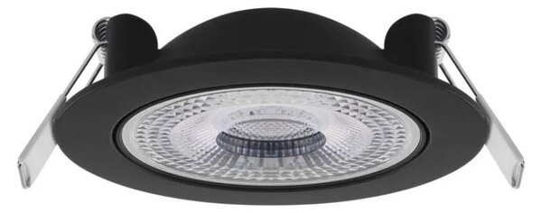 EMOS Černé LED bodové svítidlo GERI 105mm 6,5W CCT s výklopným rámečkem ZV1161
