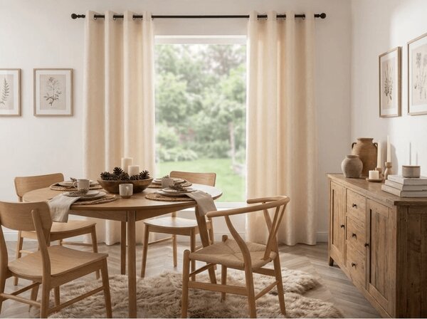 Zatemňovací závěs DUNES VELVET 140x250 cm, krémový Zavěšení: Kovové kroužky