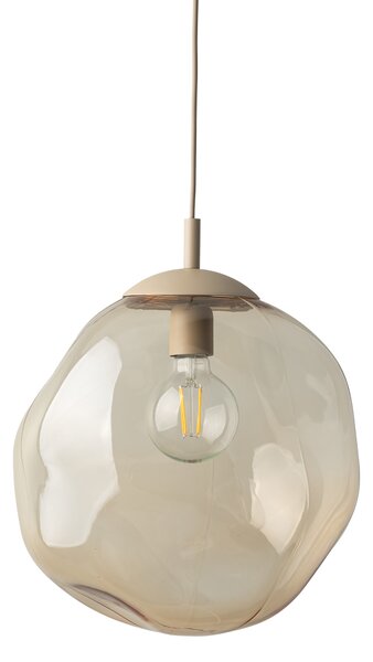 TK Lighting Béžový závěsný lustr Lava 350mm pro žárovku E27 TK11325