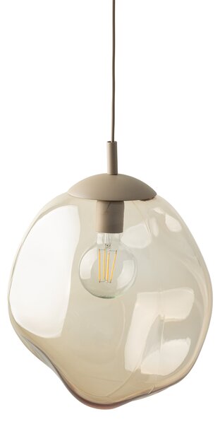 TK Lighting Béžový závěsný lustr Lava 350mm pro žárovku E27 TK11325