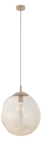 TK Lighting Béžový závěsný lustr Lava 350mm pro žárovku E27 TK11325