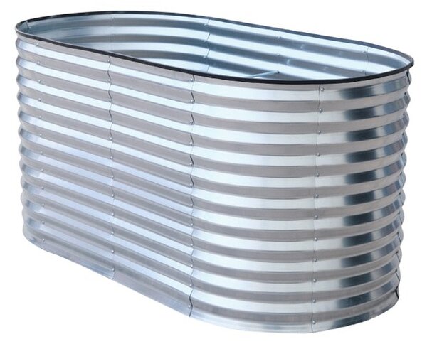 Furnigo Vyvýšený záhon 160x80x78 cm - stříbrný