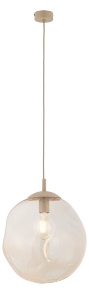 TK Lighting Béžový závěsný lustr Lava 350mm pro žárovku E27 TK11325