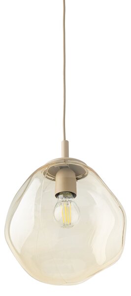 TK Lighting Béžový závěsný lustr Lava 250mm pro žárovku E27 TK11327