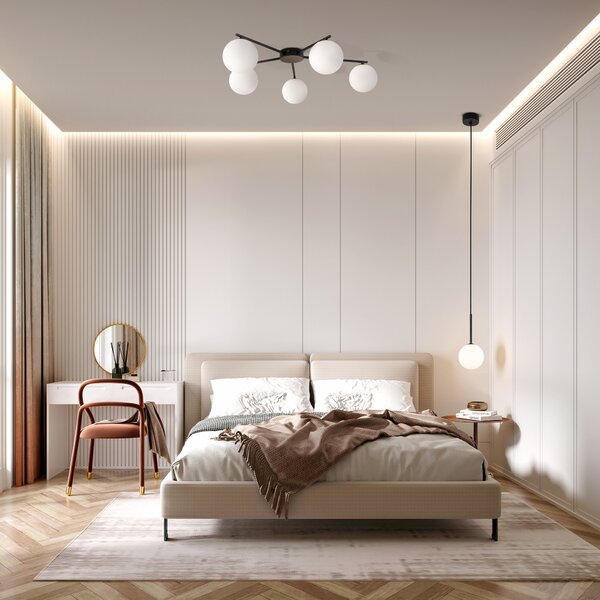 TK Lighting Černý závěsný lustr Martin 120mm pro žárovku G9 TK4502
