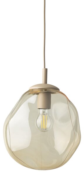 TK Lighting Béžový závěsný lustr Lava 250mm pro žárovku E27 TK11327