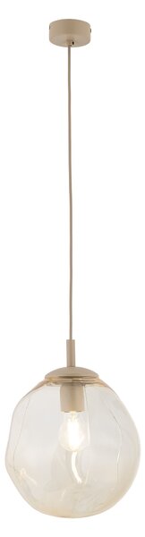 TK Lighting Béžový závěsný lustr Lava 250mm pro žárovku E27 TK11327