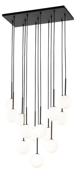 TK Lighting Černý závěsný lustr Martin pro žárovku 13x G9 TK10079