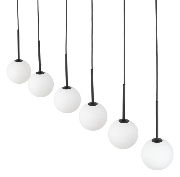 TK Lighting Černý závěsný lustr Martin pro žárovku 6x G9 TK4504