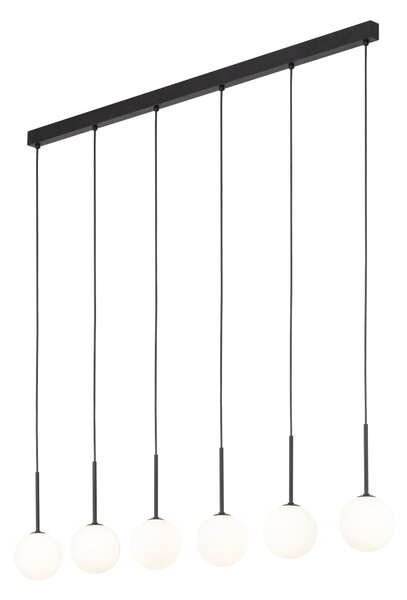 TK Lighting Černý závěsný lustr Martin pro žárovku 6x G9 TK4504