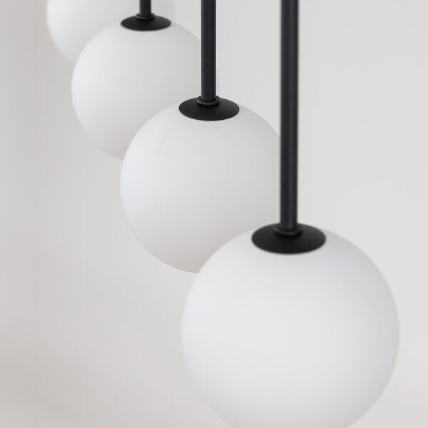 TK Lighting Černý závěsný lustr Martin pro žárovku 4x G9 TK4503