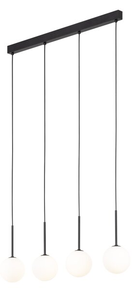 TK Lighting Černý závěsný lustr Martin pro žárovku 4x G9 TK4503