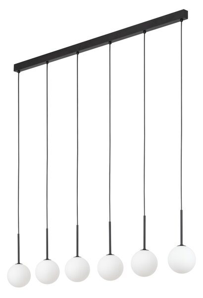 TK Lighting Černý závěsný lustr Martin pro žárovku 6x G9 TK4504