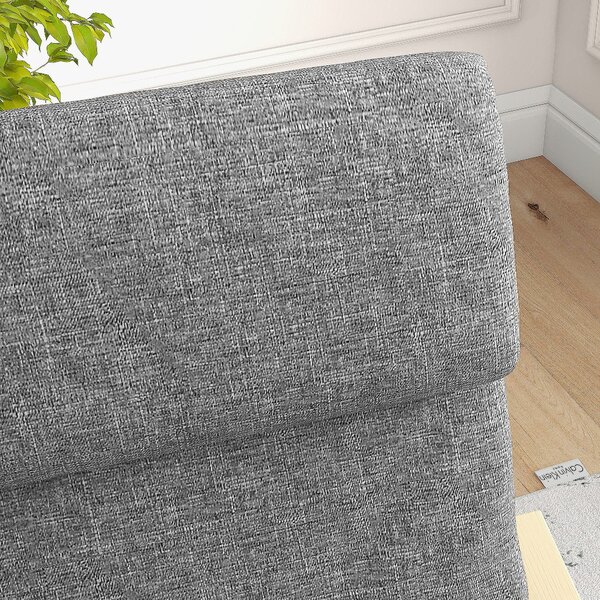 HOMCOM Houpací Křeslo Relaxační Křeslo s Opěrkou Hlavy, Křeslo s Dřevěným Rámem pro Obývací Pokoj, Tmavě Šedé 66,5 x 80 x 99 cm | Aosom