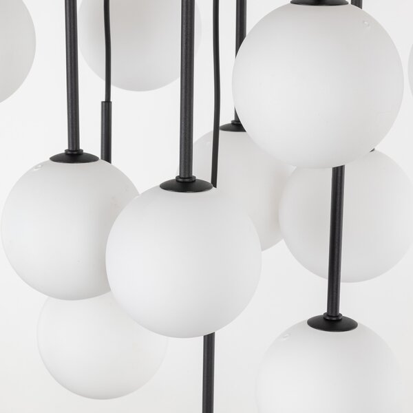 TK Lighting Černý závěsný lustr Martin pro žárovku 13x G9 TK10079