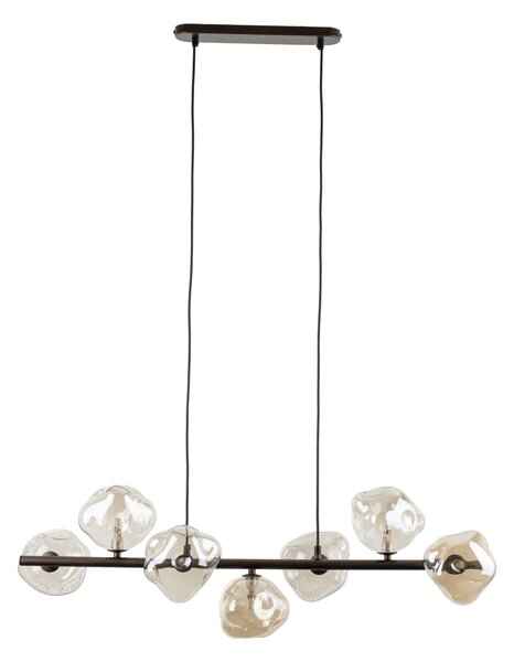 TK Lighting Hnědý závěsný lustr Lava pro žárovku 7x G9 TK11033