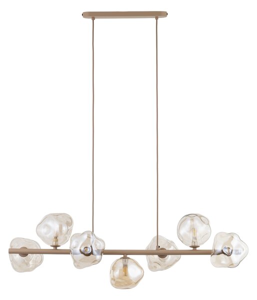 TK Lighting Béžový závěsný lustr Lava pro žárovku 7x G9 TK11109
