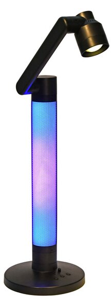 Ecolite Černá LED RGB stolní lampička Sven 10W s DO LU17C-CR