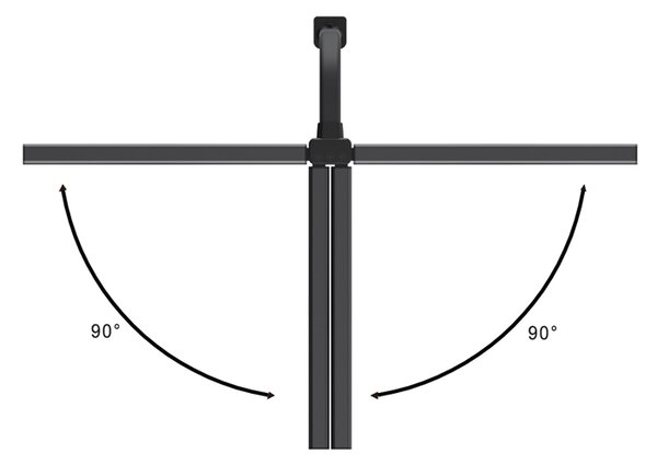Ecolite Černá LED stolní lampička Alfi 20W LU19TC2-CR
