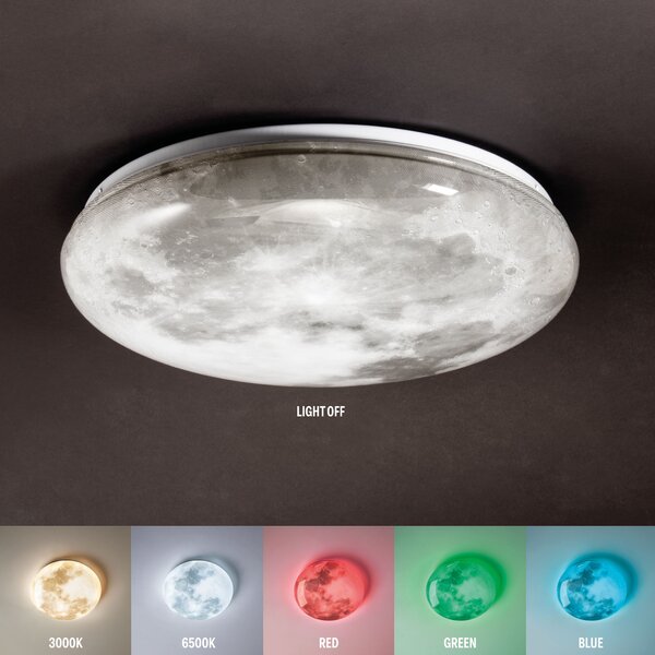 Smarter Stropní/nástěnné LED svítidlo Luna, ø38cm