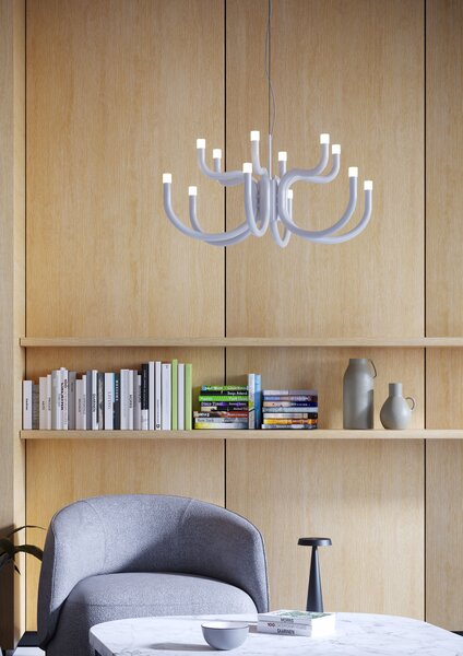 Redo Luxusní LED závěsné svítidlo LUXOR, ø75cm Barva: Černá