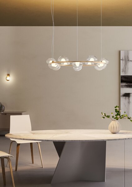 Redo Designové LED závěsné svítidlo SINCLAIR-double, ø89cm Barva: Černá