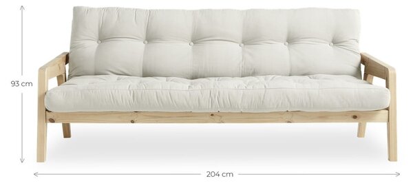 Béžová rozkládací pohovka 204 cm Grab - Karup Design
