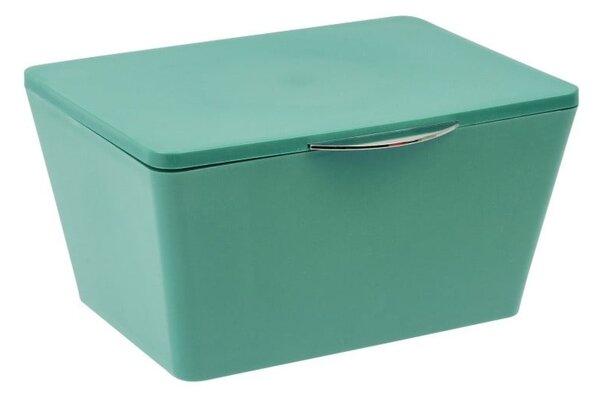 Zelený úložný box do koupelny Wenko Brasil