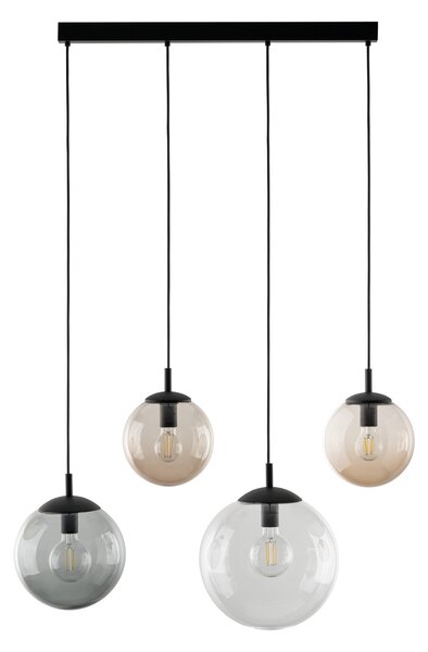 TK Lighting Černý závěsný lustr Esme pro žárovku 4x E27 TK4795