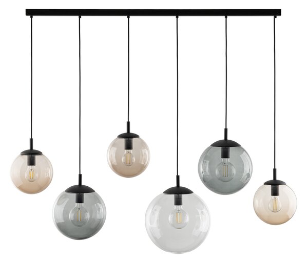 TK Lighting Černý závěsný lustr Esme pro žárovku 6x E27 TK4797