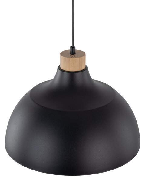 TK Lighting Černý závěsný lustr Cap pro žárovku E27 TK2071