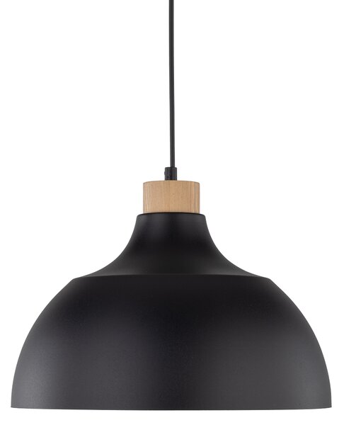 TK Lighting Černý závěsný lustr Cap pro žárovku E27 TK2071
