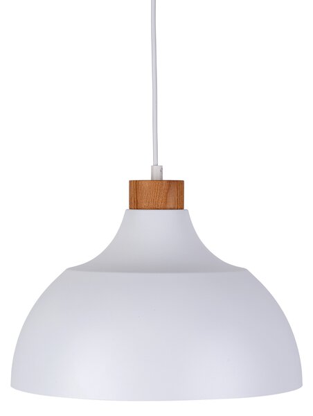 TK Lighting Bílý závěsný lustr Cap pro žárovku E27 TK2070