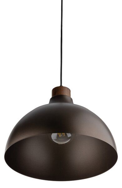 TK Lighting Hnědý závěsný lustr Cap pro žárovku E27 TK6926