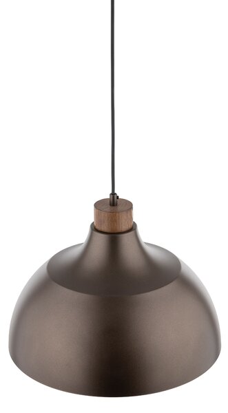 TK Lighting Hnědý závěsný lustr Cap pro žárovku E27 TK6926