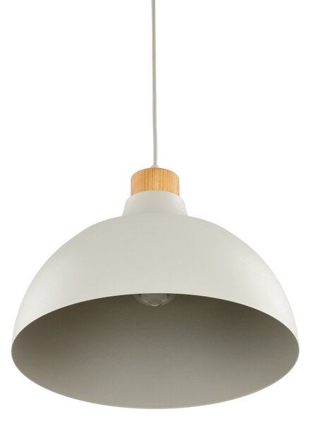 TK Lighting Béžový závěsný lustr Cap pro žárovku E27 TK5664