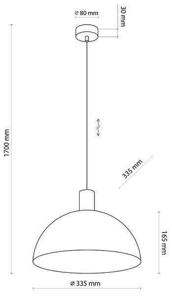 TK Lighting Hnědý závěsný lustr Oslo pro žárovku E27 TK4508