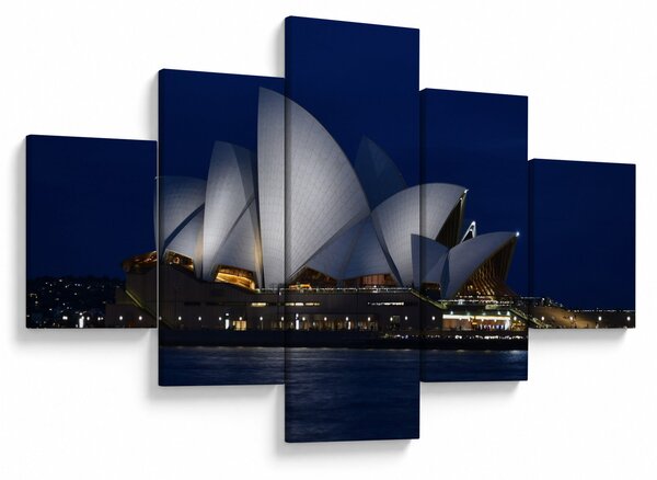 Obraz nočního Sydney (125x70 cm)