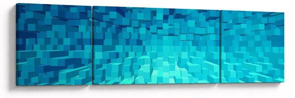 Obraz - abstraktní kostky (170x50 cm)