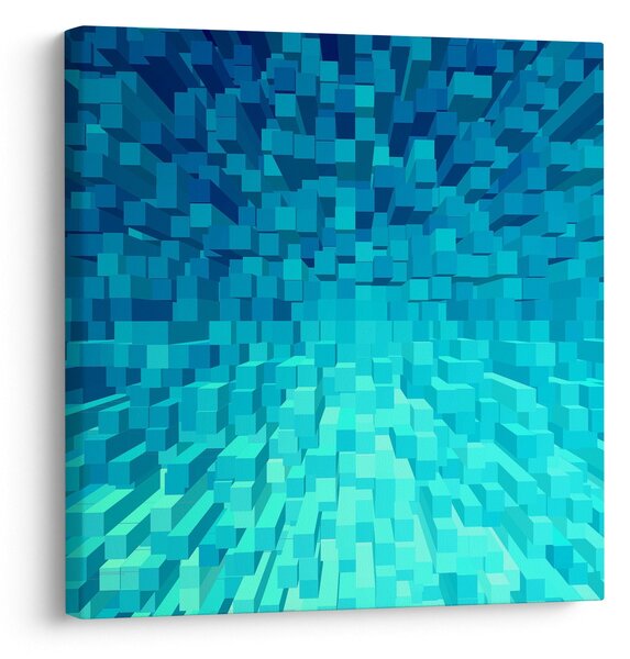 Obraz - abstraktní kostky (30x30 cm)