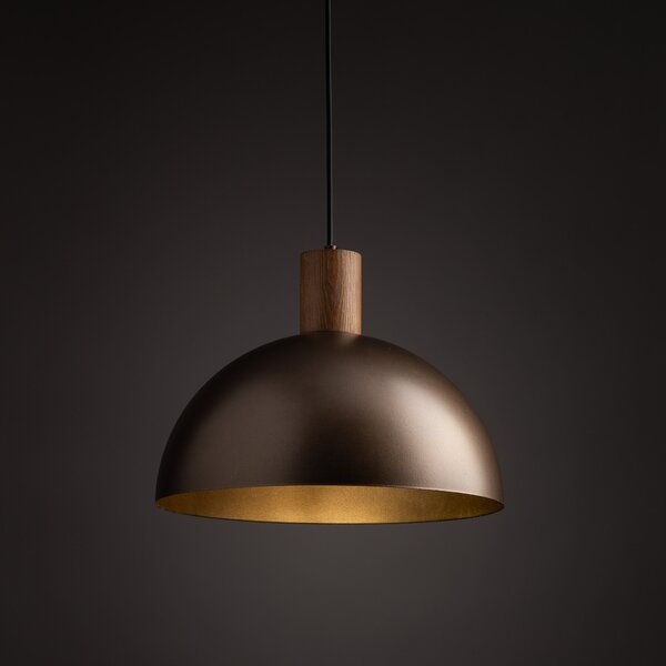 TK Lighting Hnědý závěsný lustr Oslo pro žárovku E27 TK4508