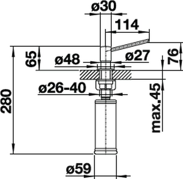 Blanco Torre dávkovač tekutin ocel 526430