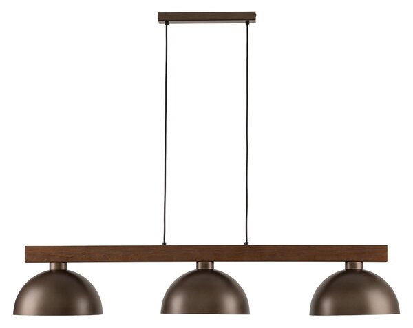 TK Lighting Hnědý závěsný lustr Oslo pro žárovku 3x E27 TK6299